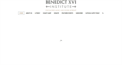 Desktop Screenshot of benedictinstitute.org